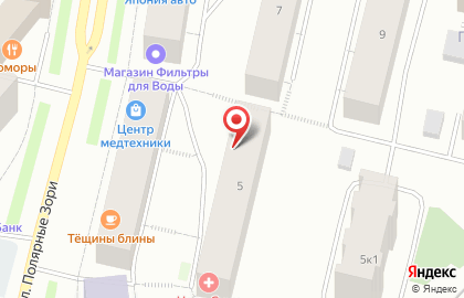 Магазин Агатис на улице Полярные Зори на карте