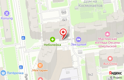 Супермаркет Дикси на Пулковской улице на карте