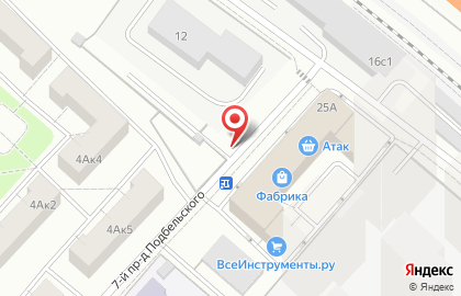 Автостоянка на Подбельского 6-м проезде, 12 на карте