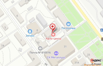 Медицинский центр Афло-центр на Октябрьском проспекте на карте