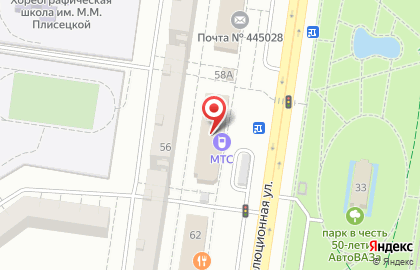 МТС в Автозаводском районе на карте