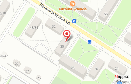 Кураж на улице Ленинградской на карте