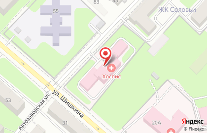 Хоспис Городская клиническая больница им. С.Н. Гринберга на Автозаводской улице на карте