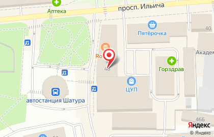 Ресторан быстрого питания KFC на проспекте Ильича на карте