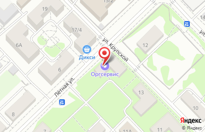 Торгово-сервисная компания Оргсервис Мытищи на Лётной улице на карте