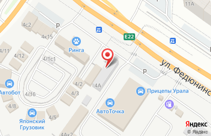 БРЕЛОК-АВТО на улице Федюнинского на карте