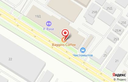 Кофейня Baggins Coffee на улице Латышских Стрелков на карте