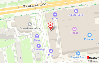 Коллегия адвокатов Псков-адвокат на улице Киселёва на карте