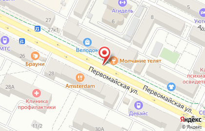 Леко на Первомайской улице на карте