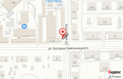 Магазин хлебобулочных изделий на улице Хмельницкого на карте
