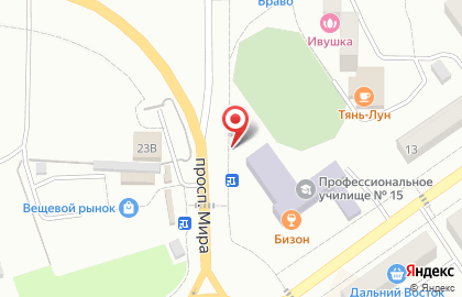 Продуктовый магазин Лик на проспекте Строителей на карте