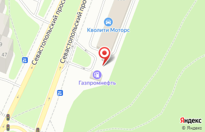 АЗС Газпромнефть на Севастопольском проспекте на карте