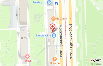 Ресторан Стейк Давай на Московском проспекте на карте