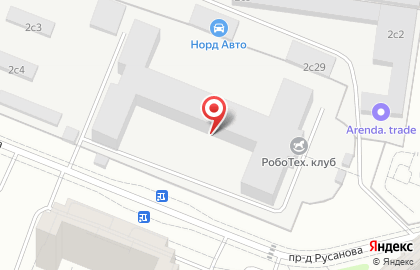 Компания Алгоритм в проезде Русанова на карте