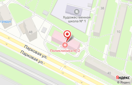 Медико-санитарная часть Северсталь на Парковой улице на карте