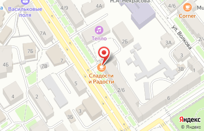 Кофейня Сладости и Радости на Советской улице на карте