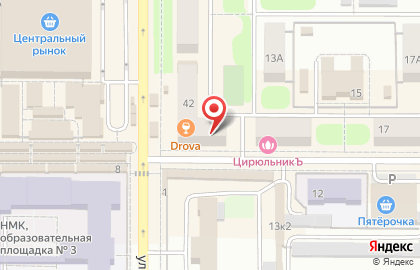 Турагентство Солнцетур на улице Бережного на карте