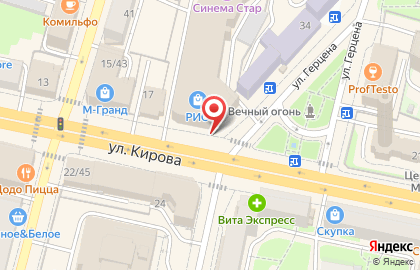 Акционерный коммерческий банк Фора-банк на улице Кирова, 19 на карте