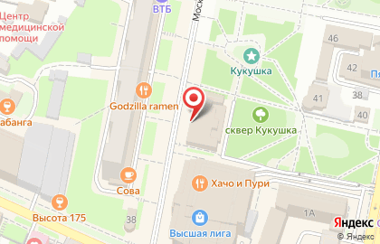Русотелетот на Московской улице на карте