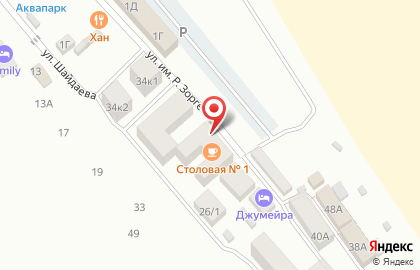 Продовольственный магазин Баракат в Избербаше на карте