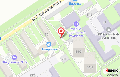 Киоск по продаже питьевой воды Источник здоровья на улице Березовая роща на карте