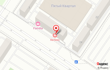 Медицинский центр Хеликс на улице Дмитрия Менделеева на карте