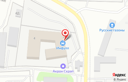 Автосервис Инфулл-Сервис на Садовой улице на карте