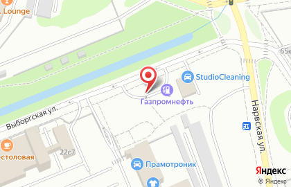 АЗС Газпромнефть на Выборгской улице на карте
