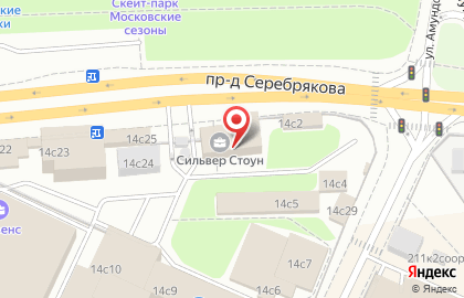 Ньюфорт на проезде Серебрякова на карте
