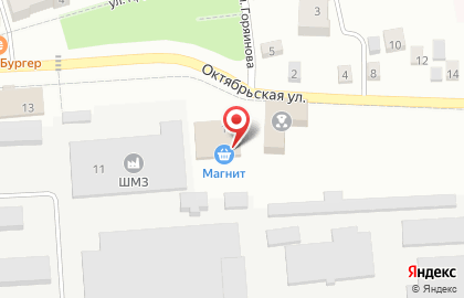 Магазин косметики и бытовой химии Магнит Косметик на Октябрьской улице на карте