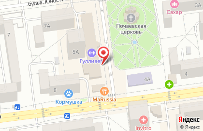 Ресторан доставки Суши мастер на бульваре Юности на карте