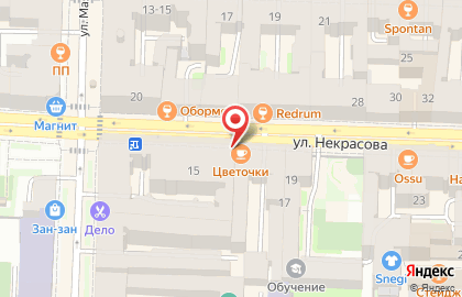 Бар Цветочки на карте