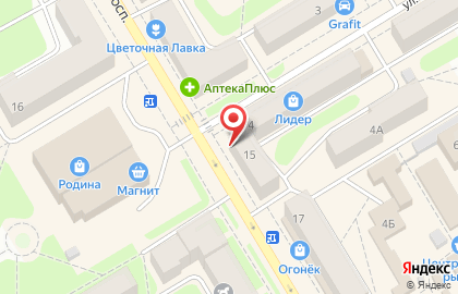 Салон Рукодельница на Комсомольском проспекте в Краснокамске на карте