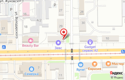 Ателье в Кемерово на карте