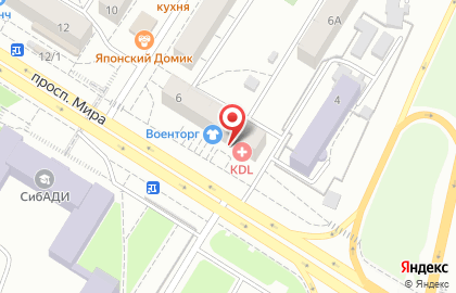 Школа туризма Седьмое небо в Советском районе на карте