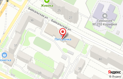 Центр изодинамической гимнастики Русич на Байкальской улице на карте