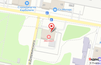 Медицинский центр Клиника-НМ на улице Дзержинского на карте