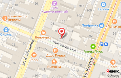 Domino`s Pizza на улице Ленинградской на карте
