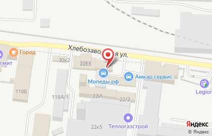 Центр ремонта и автотоваров Шинторг на Хлебозаводской улице на карте