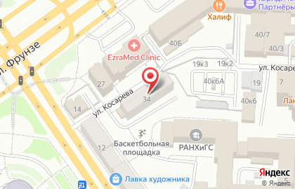 Частное охранное предприятие Зевс в Центральном районе на карте
