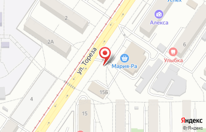 Магазин овощей и фруктов в Заводском районе на карте