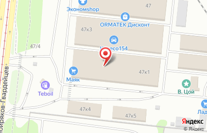 ПолБерри на площади Сибиряков-Гвардейцев на карте
