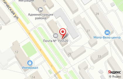 Почта Банк в Иваново на карте