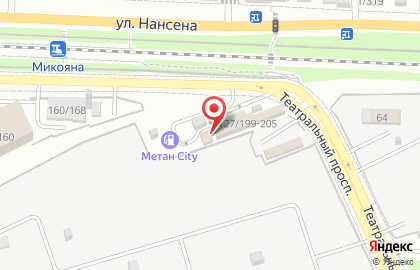 Метан Plaza на Театральном проспекте на карте