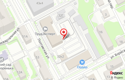 Компания Телематика Плюс на Полтавской улице на карте