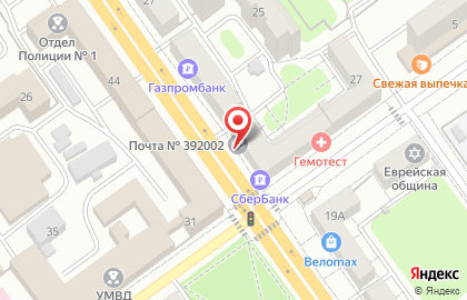 Почта России в Тамбове на карте