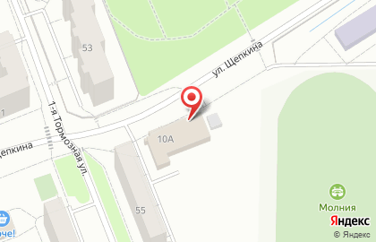 Новая линия на улице Щепкина на карте
