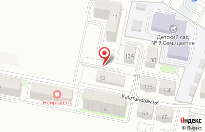 Новый, ООО РосБалтСтрой на Каштановой улице на карте