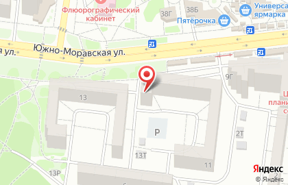 Магазин Сибирский бегемот на Южно-Моравской улице на карте