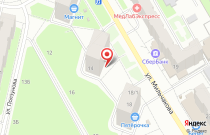 Супермаркет Абсолют в Дзержинском районе на карте